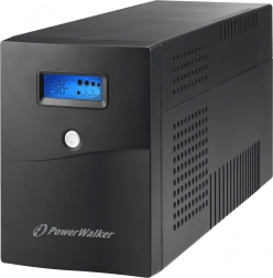 PowerWalker 3000 VA Line-Interactive UPS with LCD, 4× Schuko, RJ11/RJ45 and USB