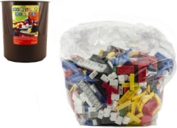 Kibirėlis pilnas kaladėlių CHEVA – didelis konstruktoriaus rinkinys vaikams nuo 6 metų