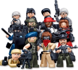 Sluban minifigure Police and Thieves – collectible blind-bag figure