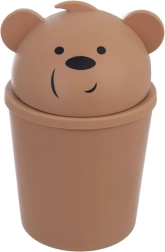Šiukšliadėžė meškiukas 1,5 l ruda