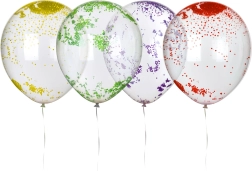 Latex balloons with beads 30 cm (10 pcs) MY PARTY