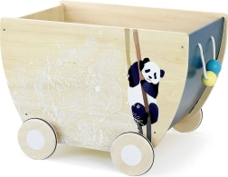 Vilac Canopée Wooden Cart with Rubber Wheels