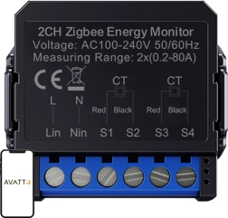 Išmanusis dvikryptis elektros skaitiklis Avatto Zigbee fotovoltinei sistemai