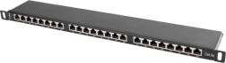 Patch panel with 24 Cat 5E ports