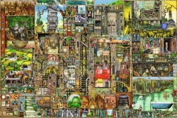 Ravensburger dėlionė „Keistas miestas“ 5000 detalių