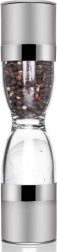 Double manual stainless steel salt and pepper grinder 22 cm Orion