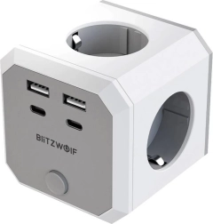 BlitzWolf 8-in-1 maitinimo kubas su USB ir AC išėjimais