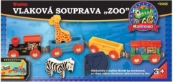 MAXIM traukinio rinkinys su zoologijos sodo gyvūnėliais