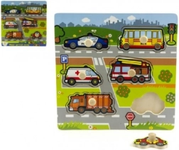 Medinė dėlionė Mano pirmieji automobiliai