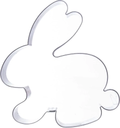 Steel Bunny Cookie Cutter 10 cm