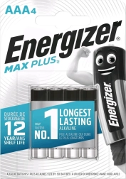Alkaline Batteries AAA Max Plus, 4 pcs, blister