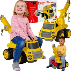 BIG Power Worker paspirtukas–važiuoklė maxi kranas su gervėle