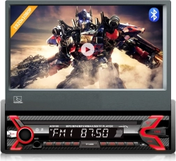 Automobilinis radijas Audiocore AC9100 su išslenkančiu 7" jutikliniu ekranu, Bluetooth ir USB