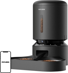 Petlibro Granary automatinė šėrykla su kamera ir dvigubu dubenėliu, 5 l (juoda)