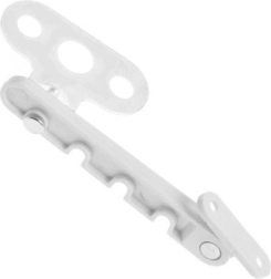 Langų blokatorius su atidarymo ribotuvu, 4 pakopų reguliavimas, baltas