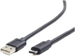 USB 2.0 kabelis USB‑A į USB‑C, 1 m, juodas
