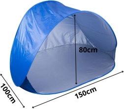 Savaime išsiskleidžianti paplūdimio palapinė su UV apsauga, didelė ir lengva