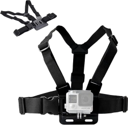 Krūtinės diržas veiksmo kamerai su telefono laikikliu