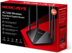 Mercusys AC1200 dviejų dažnių juostų gigabitinis belaidis maršrutizatorius