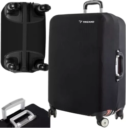 Elastinis apsauginis užvalkalas vidutinio dydžio lagaminui L TRIZAND, juodas