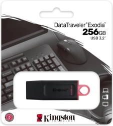 USB Flash Drive DataTraveler Exodia 256GB USB 3.2 Gen 1