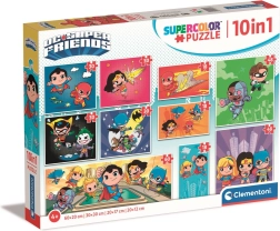 Dėlionės DC Super Friends 10 viename CLEMENTONI