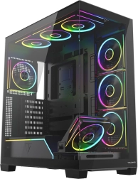 MODECOM Volcano Stellar Plus ARGB Midi 8F PC Case, Black
