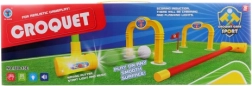 Light-up kids’ croquet set with mallet and hoops
