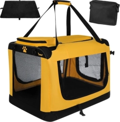 Sulankstomas transportavimo krepšys ir aptvaras šuniui bei katei Purlov 60 × 42 × 44 cm
