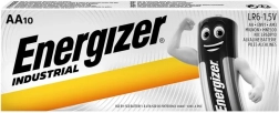 Šarminės baterijos ENERGIZER Industrial AA (LR6), 10 vnt.