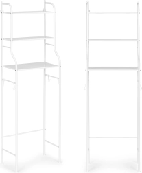 Aukšta vonios spintelė su 3 lentynomis, aliuminio konstrukcija