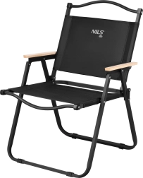 Foldable camping chair NILS Camp black