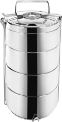 Termo maisto dėžutė iš nerūdijančio plieno, 4 aukštų, 4×900 ml