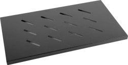 Lentyna 19'' 600 mm 1U rack spintai, juoda