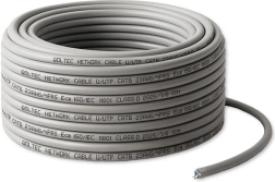 Patch cable UTP CAT6 50 m gray – copper conductor for gigabit LAN
