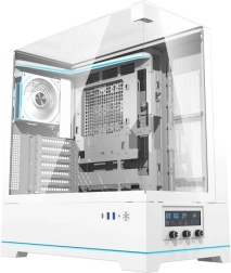 Kompiuterio korpusas Darkflash DY450 PRO su ventiliatoriumi, baltas