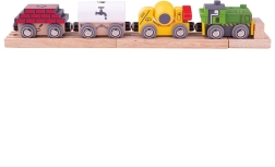 Bigjigs Rail medinis statybinis traukinys