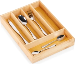 Bamboo cutlery tray for drawer 25 × 35 cm