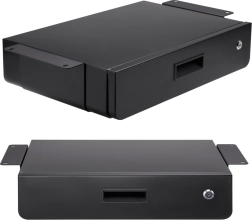 Po stalu montuojamas užrakinamas stalčius MACLEAN MC-461, organizatorius, 5 kg, juodas