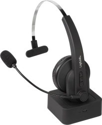 Bluetooth headset with microphone and charging dock