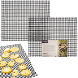 Tefloninis grilio tinklinis kilimėlis 40 × 33 cm, 2 vnt.