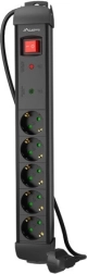 Lanberg Surge Protector with 5 Sockets
