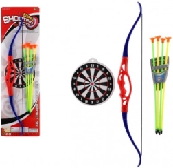 Plastikinis vaikų rinkinys su lanku ir strėlėmis TEDDIES