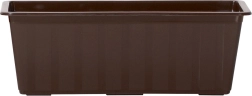 Plastikinis balkono lovelis 80 cm rudas
