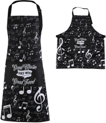 Apron in a Tube with Music Note Motif
