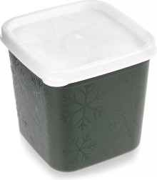 Plastinė maisto dėžutė su dangteliu 380 ml, žalia