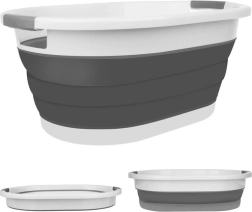 Sulankstomas skalbinių krepšys