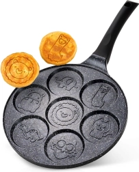 Granito keptuvė kiaušiniams BLACK LINE, 26 cm, 7 angų