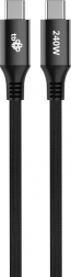 USB C – USB C kabelis 1 m 240 W juodas