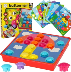 Edukacinė segtukų mozaika, 57 dalių